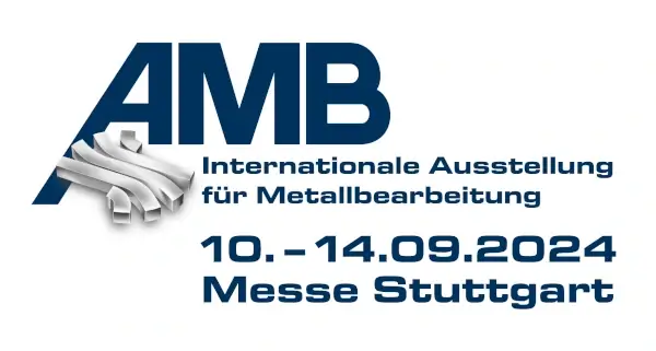 Logo der AMB Internationale Ausstellung für Metallbearbeitung vom 10. - 14.09.2024 in Stuttgart