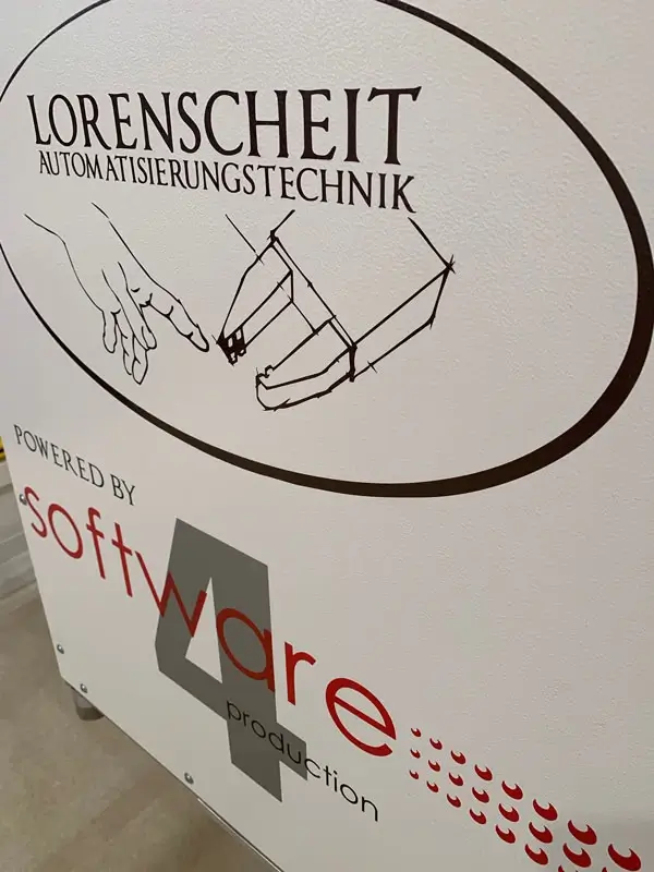 Lorenscheit Logo zusammen mit Logo von software 4 production